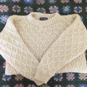 COPY - Vintage wool oversized knit women's sweater Size Medium